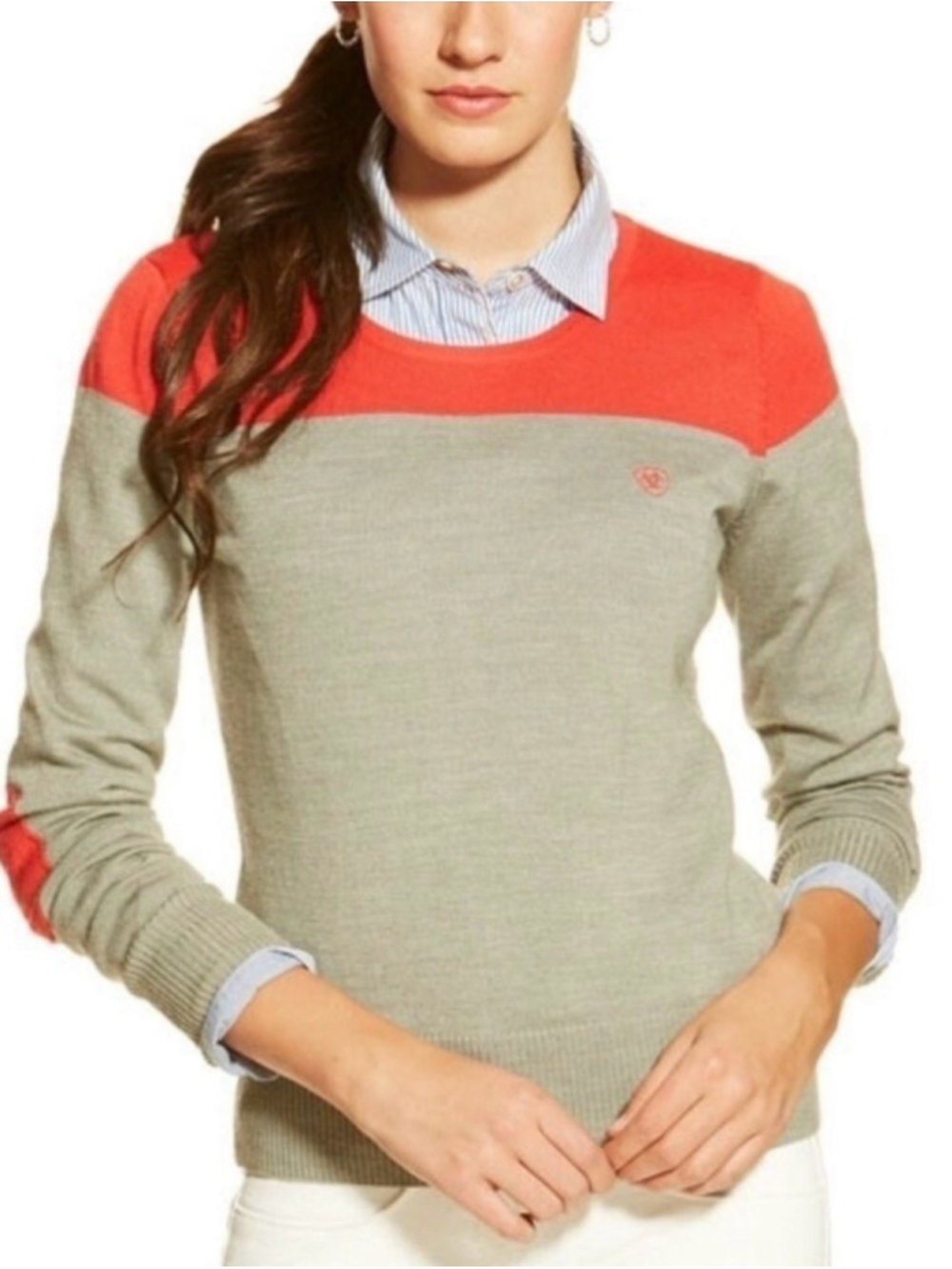 Ariat Ultimo wool sweater womens Fits Small Sporty Equestrian Horsewoman